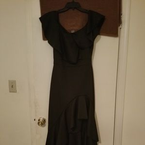 High-low Black dress